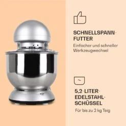 Bella Küchenmaschine 2000 W / 2,7 PS 5 Ltr Edelstahl BPA-frei -Haushaltsgeräte Geschäft 10005314 de 0005 logo