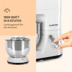 Lucia Küchenmaschine 3-in-1 2000 W / 2,7 PS 5 Ltr Edelstahl BPA-frei -Haushaltsgeräte Geschäft 10008236 de 0003 logo