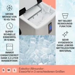 Mr. Black-Frost Eismaschine 150W Edelstahl Schwarz 15kg -Haushaltsgeräte Geschäft 10020109 de 0002 usp