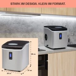 Mr. Black-Frost Eismaschine 150W Edelstahl Schwarz 15kg -Haushaltsgeräte Geschäft 10020109 de 0006 usp