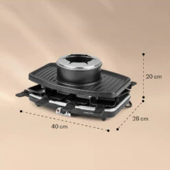 Entrecote 2-in-1 Raclettegrill & Fondue Naturstein 1100W 8 Personen 13 Entrecote 2-in-1 Raclettegrill & Fondue Naturstein 1100W 8 Personen -Haushaltsgeräte Geschäft 10022268 yy 0006 logo