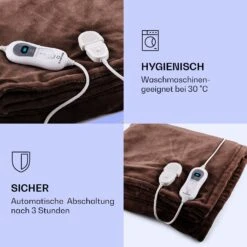 Dr. Watson XL Heizdecke 120W 3 Temperaturstufen 180x130 Cm Bedienteil 10 Dr. Watson XL Heizdecke 120W 3 Temperaturstufen 180x130 Cm Bedienteil -Haushaltsgeräte Geschäft 10024005 de 0004 logo