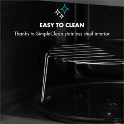 Fine Dinesty 2in1-Mikrowellen-Ofen Retro 23L 1000W 12 Programme Rot -Haushaltsgeräte Geschäft 10027094 yy 0007 logo Klarstein Fine Dinesty 2in1 Mikrowellen Ofen rot