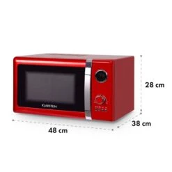 Fine Dinesty 2in1-Mikrowellen-Ofen Retro 23L 1000W 12 Programme Rot -Haushaltsgeräte Geschäft 10027094 yy 0008 logo Klarstein Fine Dinesty 2in1 Mikrowellen Ofen rot
