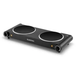 Captain Cook² Doppel-Kochplatte Infrarot 2400W Edelstahl Schwarz -Haushaltsgeräte Geschäft 10027877 yy 0006 titel Klarstein Captain Cook Doppel Kochplatte