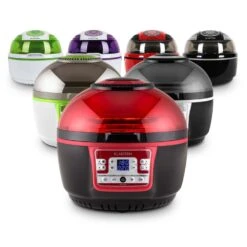 VitAir Turbo Heißluftfritteuse Rot-schwarz 1400W Grillen Backen 9l -Haushaltsgeräte Geschäft 10028289 yy 0011 variant
