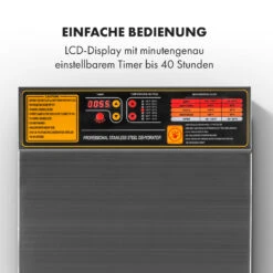Fruit Jerky Steel 10 Dörrautomat 10 Etagen 1000 W Fläche: 1,5 M² Timer 12 Fruit Jerky Steel 10 Dörrautomat 10 Etagen 1000 W Fläche: 1,5 M² Timer -Haushaltsgeräte Geschäft 10028437 de 0003 logo