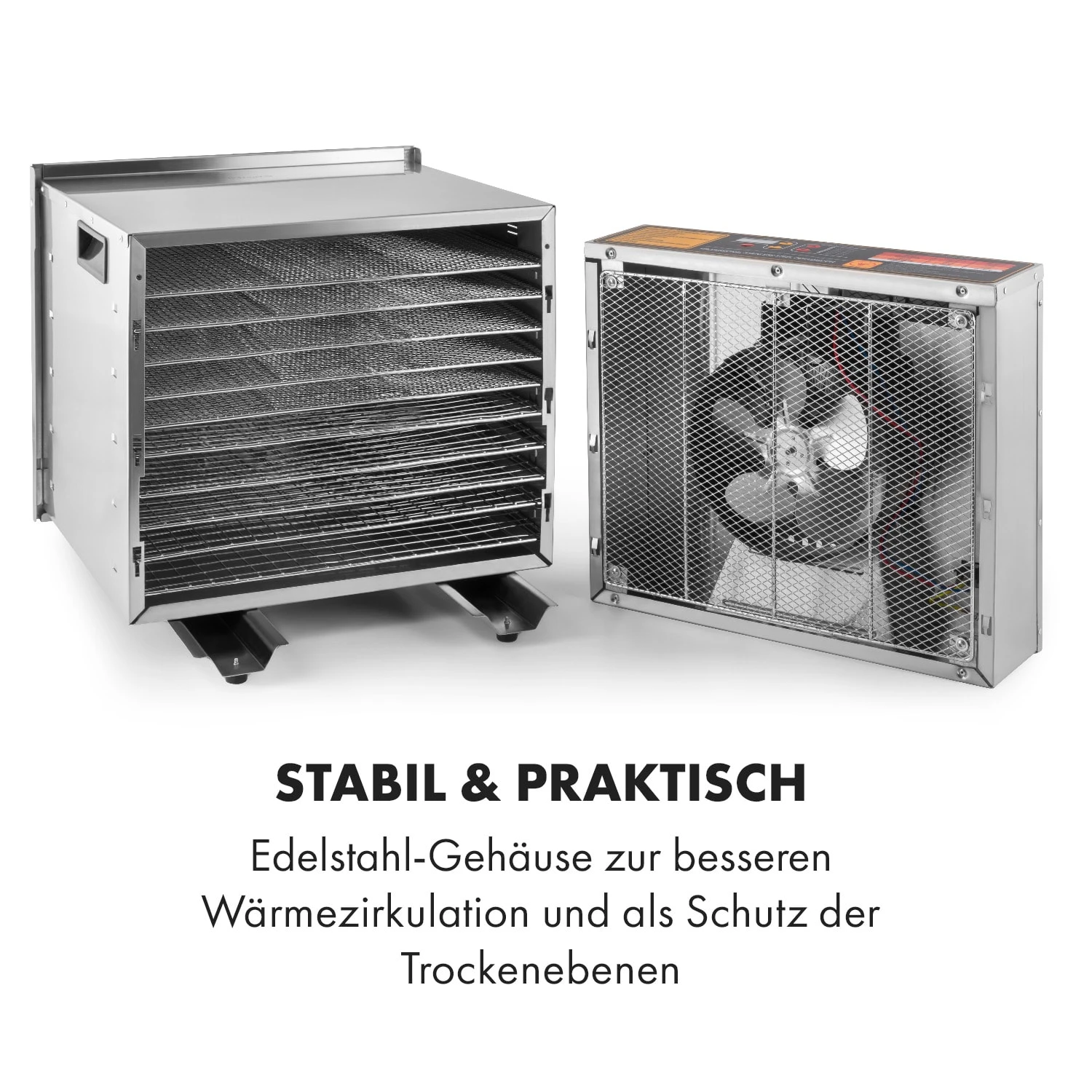 Fruit Jerky Steel 10 Dörrautomat 10 Etagen 1000 W Fläche: 1,5 M² Timer 9 Fruit Jerky Steel 10 Dörrautomat 10 Etagen 1000 W Fläche: 1,5 M² Timer – Bild 7