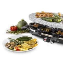 Steaklette Raclettegrill 1500 W Granit-Natursteinplatte 8 Personen -Haushaltsgeräte Geschäft 10028449 yy 0005 titel Klarstein Steaklette Raclette Natursteingrill