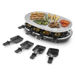 Steaklette Raclettegrill 1500 W Granit-Natursteinplatte 8 Personen -Haushaltsgeräte Geschäft 10028449 yy 0007 titel Klarstein Steaklette Raclette Natursteingrill
