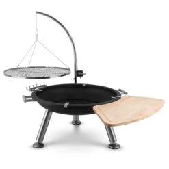 Turion Galgen-Schwenkgrill Feuerschale Ø80cm BBQ Seilzug Edelstahl -Haushaltsgeräte Geschäft 10028486 yy 0003 logo