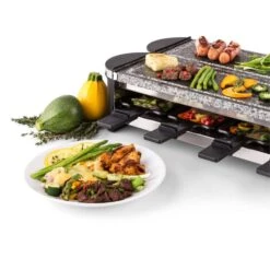 Tenderloin 100 Raclette-Grill 1200 W (2x600W) 8 Personen 2x Naturstein -Haushaltsgeräte Geschäft 10028579 yy 0006 logo 06 Klarstein Tenderloin Raclette Grill
