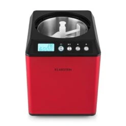 Vanilla Sky Eiscreme-Maschine Kompressor 2l 180W Edelstahl Rot -Haushaltsgeräte Geschäft 10028874 yy 0005 front Klarstein Vanilla Sky Eismaschine