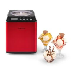 Vanilla Sky Eiscreme-Maschine Kompressor 2l 180W Edelstahl Rot -Haushaltsgeräte Geschäft 10028874 yy 0007 ambient Klarstein Vanilla Sky Eismaschine