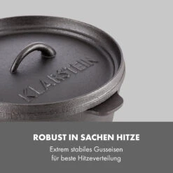 Hotrod 45 Dutch Oven BBQ-Topf 4,5 Qt / 4 Liter Gusseisen Schwarz 13 Hotrod 45 Dutch Oven BBQ-Topf 4,5 Qt / 4 Liter Gusseisen Schwarz -Haushaltsgeräte Geschäft 10029165 de 0004 logo