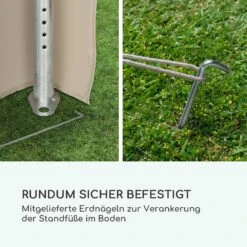 Sommerfest 4x8m 500 G/m² Partyzelt Festzelt PVC Wasserdicht Verzinkt -Haushaltsgeräte Geschäft 10029438 de 0009 logo