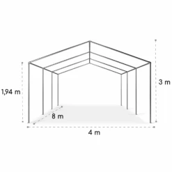 Sommerfest 4x8m 500 G/m² Partyzelt Festzelt PVC Wasserdicht Verzinkt -Haushaltsgeräte Geschäft 10029438 yy 0010 logo