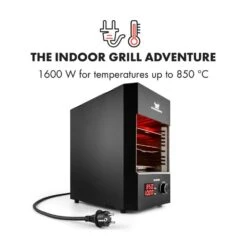 Steakreaktor 2.0 Indoor Grillgerät 850 °C 1600W Infrarot Made In Germany -Haushaltsgeräte Geschäft 10029610 yy 0003 logo Klarstein Steakreaktor Indoor Grillgeraet black reedit v2