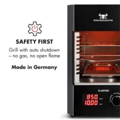 Steakreaktor 2.0 Indoor Grillgerät 850 °C 1600W Infrarot Made In Germany -Haushaltsgeräte Geschäft 10029610 yy 0005 logo Klarstein Steakreaktor Indoor Grillgeraet black reedit v2