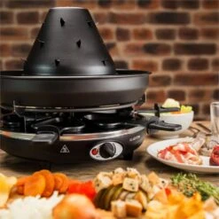 Taste Volcano Tartarengrill Raclettegrill 1500 W 6 Personen Schwarz -Haushaltsgeräte Geschäft 10030307 yy 0003 ambient Klarstein Taste Volcano Tartarengrill