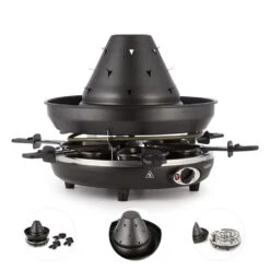 Taste Volcano Tartarengrill Raclettegrill 1500 W 6 Personen Schwarz -Haushaltsgeräte Geschäft 10030307 yy 0006 detail Klarstein Tataren Grill Raclette Grill