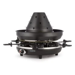 Taste Volcano Tartarengrill Raclettegrill 1500 W 6 Personen Schwarz -Haushaltsgeräte Geschäft 10030307 yy 0007 front Klarstein Tataren Grill Raclette Grill