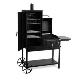 Fleischbrocken Holzkohlegrill Smoker Räucherofen BBQ-Grill Schwarz -Haushaltsgeräte Geschäft 10030554 yy 0003 titel Professional charcoal grill and smoker