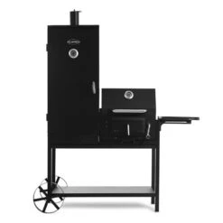 Fleischbrocken Holzkohlegrill Smoker Räucherofen BBQ-Grill Schwarz -Haushaltsgeräte Geschäft 10030554 yy 0004 detail Professional charcoal grill and smoker