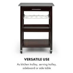 Vermont Servierwagen Küchenwagen 5 Etagen Holz Edelstahl Mobil -Haushaltsgeräte Geschäft 10030776 uk 0003 logo