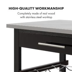 Vermont Servierwagen Küchenwagen 5 Etagen Holz Edelstahl Mobil -Haushaltsgeräte Geschäft 10030776 uk 0004 logo