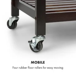 Vermont Servierwagen Küchenwagen 5 Etagen Holz Edelstahl Mobil -Haushaltsgeräte Geschäft 10030776 uk 0007 logo