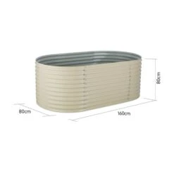 High Grow Hochbeet Gartenbeet 1,6m Zink-Alu-Beschichtung Beige 12 High Grow Hochbeet Gartenbeet 1,6m Zink-Alu-Beschichtung Beige -Haushaltsgeräte Geschäft 10031114 uk 0005 logo