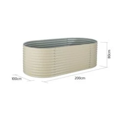 High Grow Hochbeet Gartenbeet 2,0m Zink-Alu-Beschichtung Beige 12 High Grow Hochbeet Gartenbeet 2,0m Zink-Alu-Beschichtung Beige -Haushaltsgeräte Geschäft 10031120 uk 0005 logo
