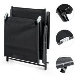 Modena Sonnenliege 64x85x170cm Aluminium/Stahlrohr Schwarz 12 Modena Sonnenliege 64x85x170cm Aluminium/Stahlrohr Schwarz -Haushaltsgeräte Geschäft 10031441 yy 0005 detail Blumfeldt Modena Sonnenliege 64x85x170cm schwarz