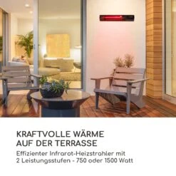 Nitro Infrarotheizstrahler Terrasse Goldröhre 1500W IP55 Fernbedienung -Haushaltsgeräte Geschäft 10031445 de 0003 logo
