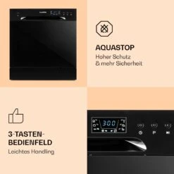 Amazonia 8 Geschirrspülmaschine 1620 Watt 8 Maßgedecke 49 DB Aquastop -Haushaltsgeräte Geschäft 10031525 de 0005 logo