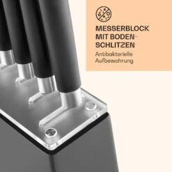 Kitano 8tlg. Messer-Set Mit Block 7 Messer Stahl Edler Holzblock -Haushaltsgeräte Geschäft 10031653 de 0005 logo