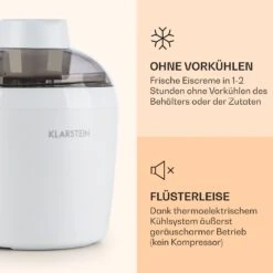 Schneeflöckchen Eiscremebereiter Thermoelektrisch 700ml Leise Weiß -Haushaltsgeräte Geschäft 10031663 de 0003 logo