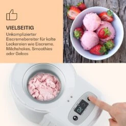 Schneeflöckchen Eiscremebereiter Thermoelektrisch 700ml Leise Weiß -Haushaltsgeräte Geschäft 10031663 de 0004 logo