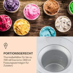Schneeflöckchen Eiscremebereiter Thermoelektrisch 700ml Leise Weiß -Haushaltsgeräte Geschäft 10031663 de 0005 logo