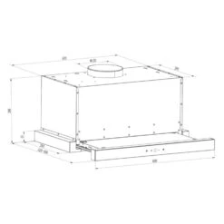 Vinea Unterbau-Dunstabzugshaube Flachschirmhaube 60cm Schwarz 14 Vinea Unterbau-Dunstabzugshaube Flachschirmhaube 60cm Schwarz -Haushaltsgeräte Geschäft 10031681 yy 0008 detail Klarstein Vinea Unterbau Dunstabzugshaube schwarz