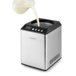 Vanilly Sky Family Eiscremebereiter Frozen Yoghurt 250W 2,5l Silber -Haushaltsgeräte Geschäft 10031846 yy 0005 detail Klarstein Vanilly Sky Family Eiscremebereiter silber