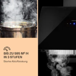 Annabelle 60 Dunstabzugshaube Glas 595 M³/h Touch-Armatur Schwarz -Haushaltsgeräte Geschäft 10031905 de 0004 logo