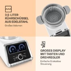 GrandPrix Küchenmaschine 500W / 1000W 2,5l Edelstahl-Rührschüssel 12 GrandPrix Küchenmaschine 500W / 1000W 2,5l Edelstahl-Rührschüssel -Haushaltsgeräte Geschäft 10032089 de 0004 logo