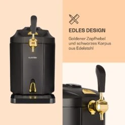 Skal Bierzapfanlage Bierkühler 5l Fässer CO2 Edelstahl Schwarz -Haushaltsgeräte Geschäft 10032176 de 0003 logo