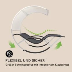 The Big Easy Schwingliege Silber, Wetterfest 350 Kg Max. UV- Schutz -Haushaltsgeräte Geschäft 10032241 de 0003 logo