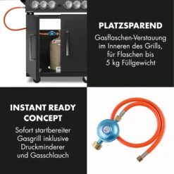 Tomahawk 4.2 SBG Gasgrill 6 Brenner 20,7 KW 64x42cm Grill Edelstahl -Haushaltsgeräte Geschäft 10032308 de 0009 logo