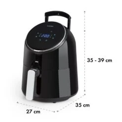 AirVital Heißluftfritteuse 1300W 2,5l CeraPlus-Antihaft Touch Schwarz -Haushaltsgeräte Geschäft 10032332 yy 0010 logo Klarstein AirVital Heissluftfritteuse 1300W schwarz