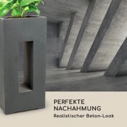 Airflor Pflanztopf 45 X 100 X 27 Cm Fiberglas In-/Outdoor Dunkelgrau -Haushaltsgeräte Geschäft 10032502 de 0008 logo