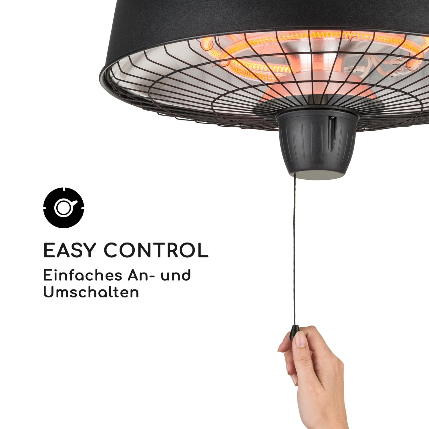 Camden Heat Infrarot-Heizstrahler 1000/2500W IP24 Deckeninstallation 9 Camden Heat Infrarot-Heizstrahler 1000/2500W IP24 Deckeninstallation – Bild 7